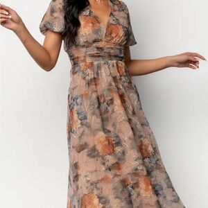Floral V-Neck Maxi Dress